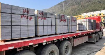 甘肃 芝麻灰地铺石出货日常