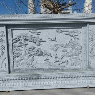 甘肃 芝麻白大型照壁，屏风，影壁