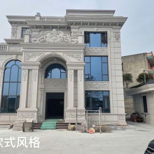 甘肃 白麻花岗岩别墅外墙干挂