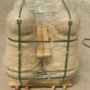 甘肃 黄金麻异形定制雕花——棒棒糖挡车柱