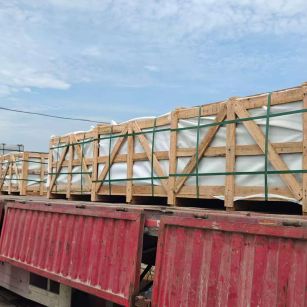 甘肃 芝麻白花岗岩地铺石出口专车-泰国游