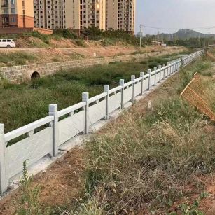甘肃 白麻河道栏杆效果展示图