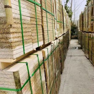 甘肃 黄金麻花岗岩荔枝面地铺石