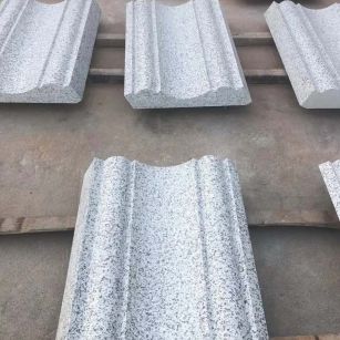 甘肃 白麻花岗岩光面别墅线条