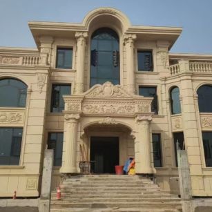 甘肃 黄金麻花岗岩别墅外墙干挂