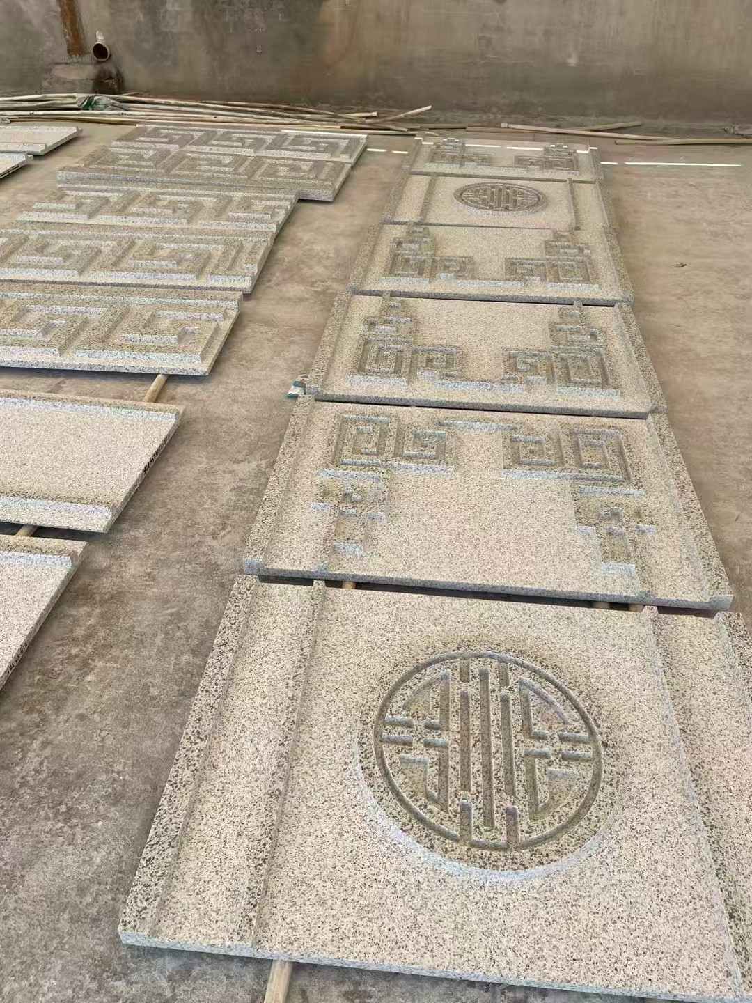 甘肃 白麻花岗岩外墙立面雕刻板