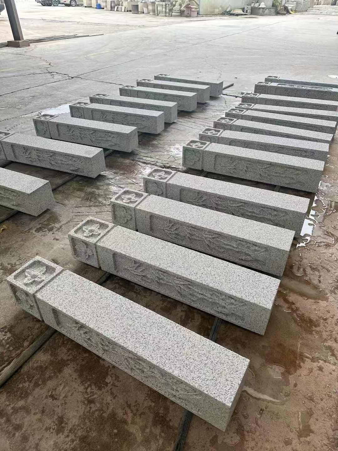 甘肃 白麻方柱雕花防水