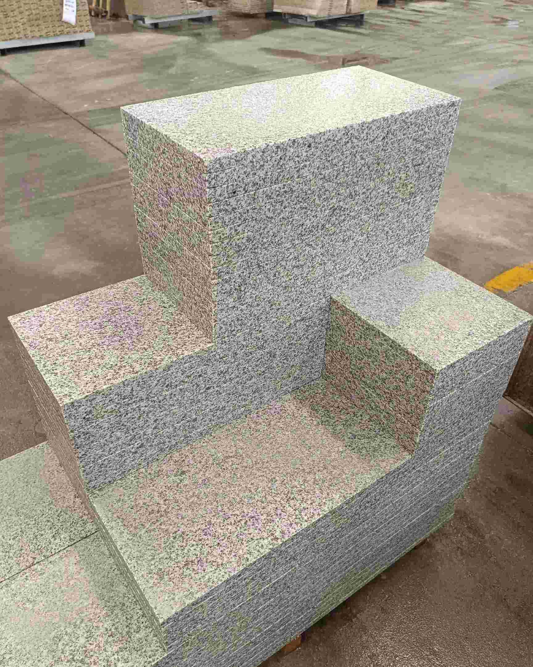 甘肃 白麻花岗岩荔枝面地铺石