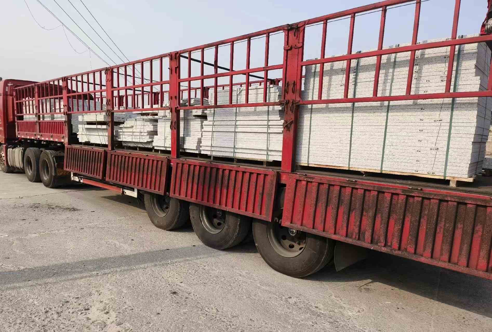 甘肃 白麻荔枝面外墙干挂，工厂装车日常