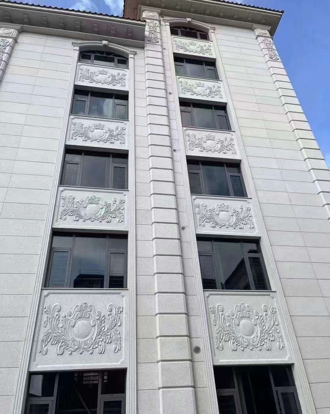 甘肃 白麻荔枝面花岗岩别墅外墙干挂