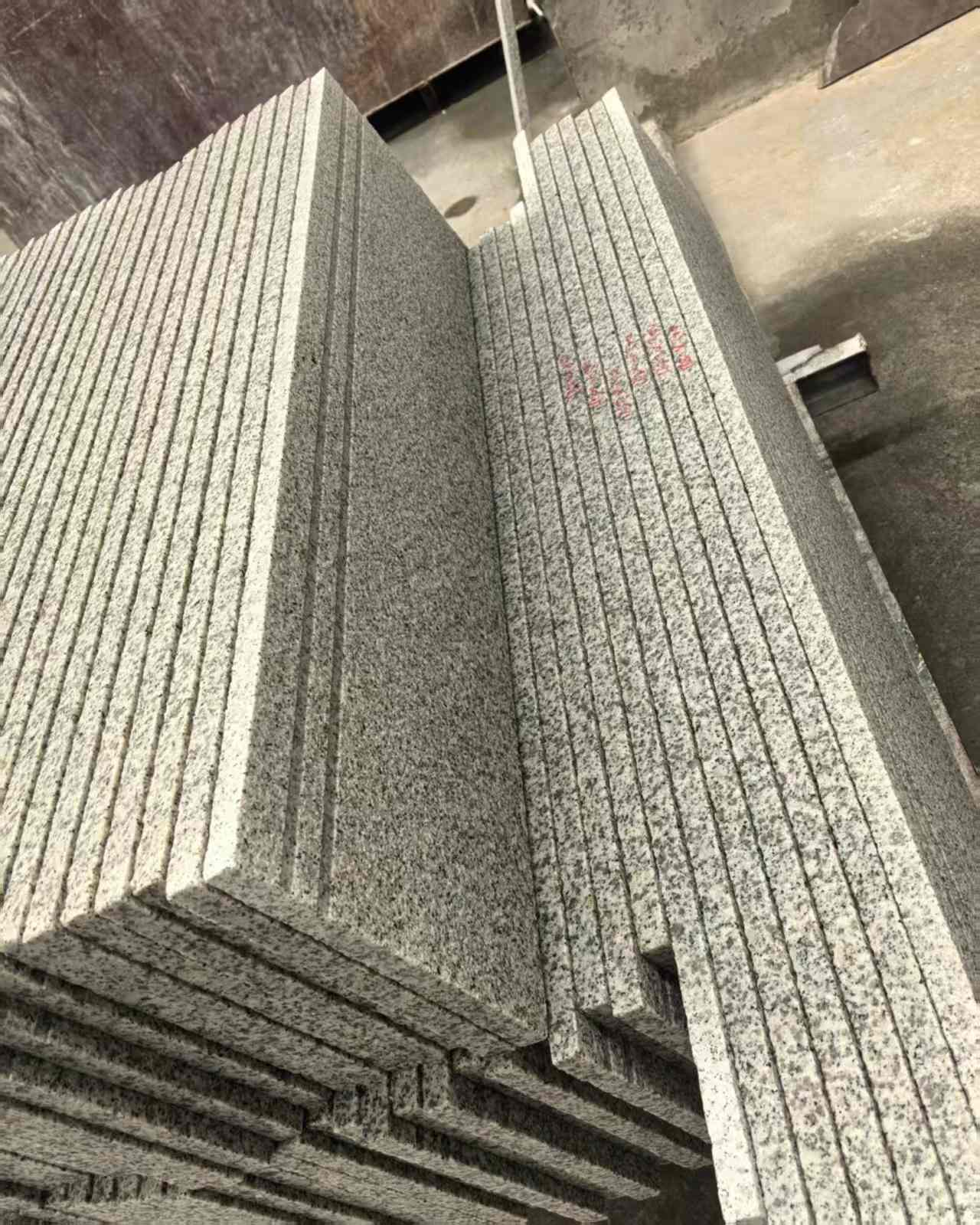 甘肃 白麻荔枝面花岗岩楼梯踏步